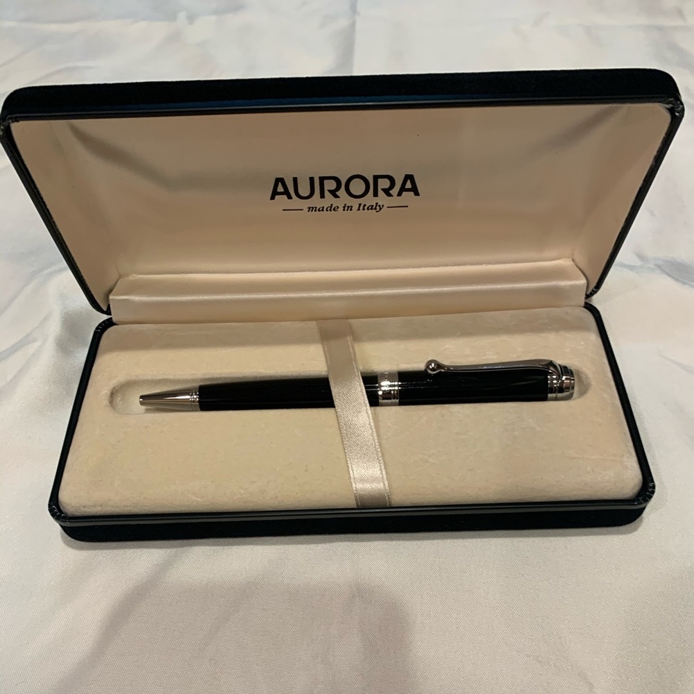 New Aurora “Talentum” Ballpoint Black with Chrome